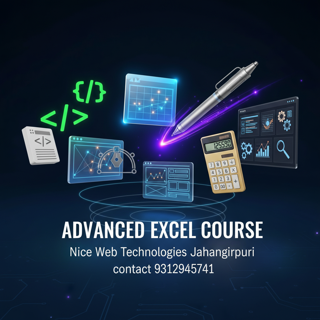 ADV.EXCL - Excl, Advanced, Excel | nicewebtechnologies Nice Web Technologies Jahangirpuri Delhi